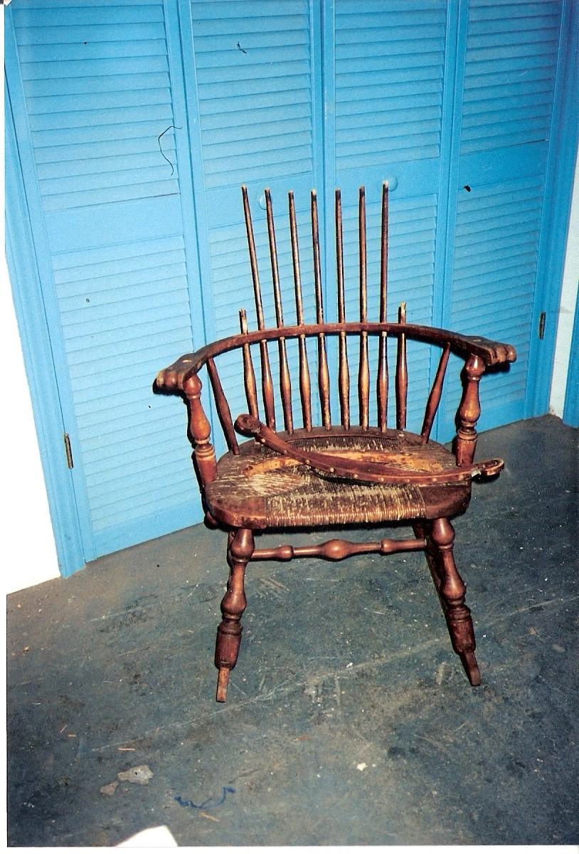 A wonderful chair with a broken seat